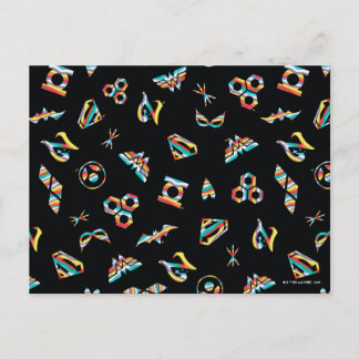 Carte Postale DC Super Hero Girls Rainbow Icon Motif