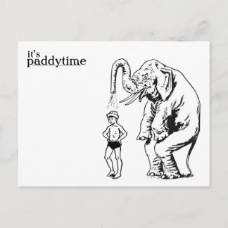 carte postale de bain d'éclaboussure