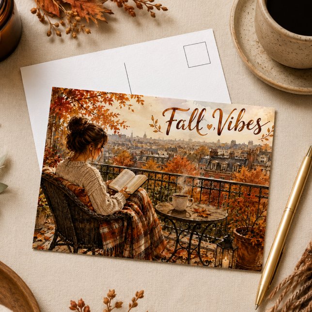 Carte postale de balcon parisien aux couleurs de l (Créateur téléchargé)