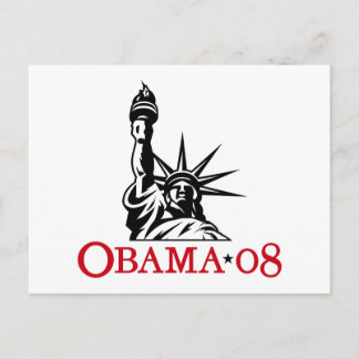 Carte postale de Barack Obama 2008 Statue de la Li