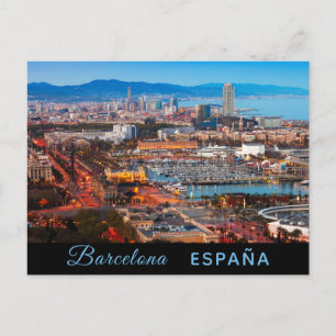 Carte postale de Barcelone