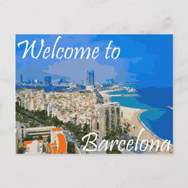 Carte postale de Barcelone Espagne (Devant)