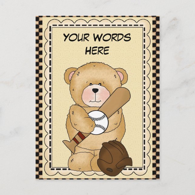 Carte postale de base-ball Sports (Devant)