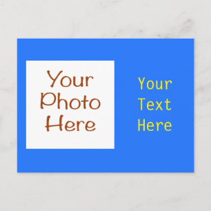 Carte postale de base entièrement personnalisable