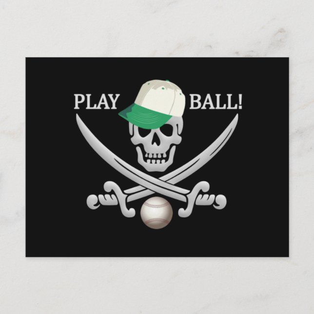 Carte postale de baseball Pirate (Devant)