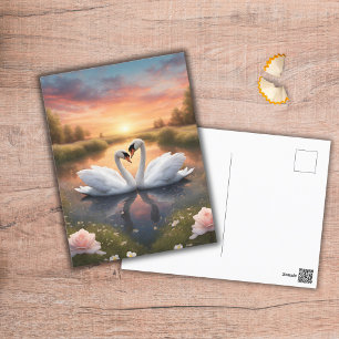 Carte Postale De beaux cygnes