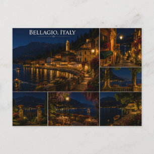 Carte postale de Bellagio Italie