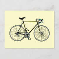 Carte postale de bicyclette
