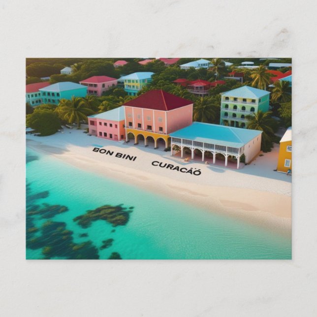 Carte postale de bienvenue à Curaçao (Devant)