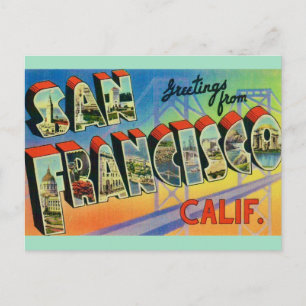 Carte postale de bienvenue à San Francisco