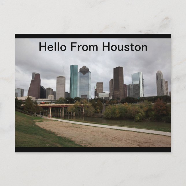 Carte postale de bienvenue de Houston, Texas (Devant)