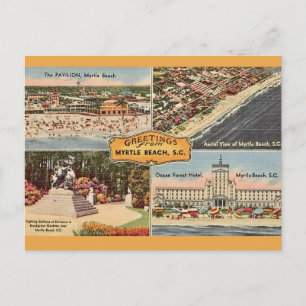 Carte postale de bienvenue de Myrtle Beach
