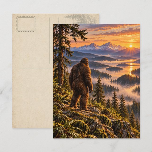 Carte postale de Bigfoot de Ridge Overlook (Devant / Derrière)