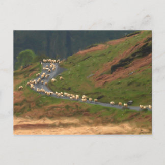 Carte postale de blocage de trafic