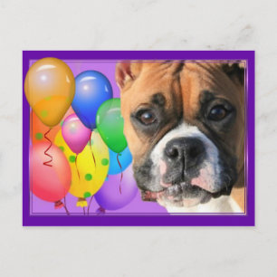 Carte postale de boîte d'anniversaire heureuse
