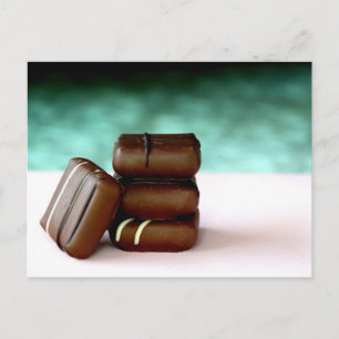 Carte postale de bonbons au chocolat