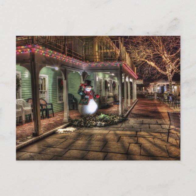 carte postale de bonhomme de neige (Devant)