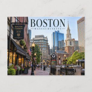 Carte postale de Boston, Massachusetts