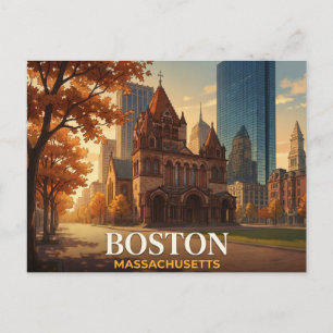 Carte postale de Boston Souvenir de la skyline d