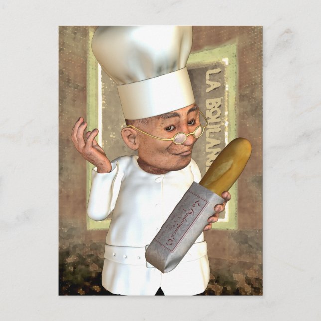 Carte postale de boulangerie française (Devant)