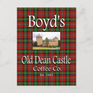 Carte postale de Boyd's Old Dean Castle Coffee Co.
