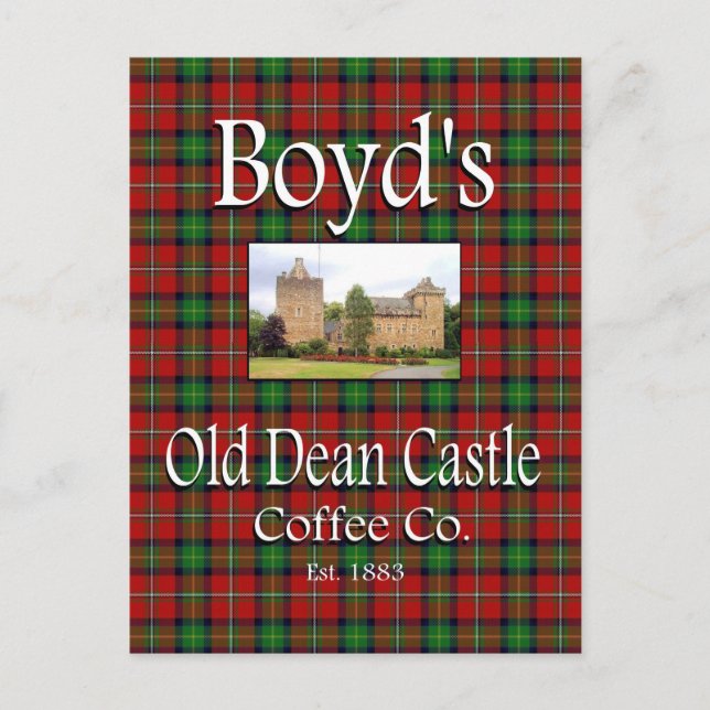 Carte postale de Boyd's Old Dean Castle Coffee Co. (Devant)