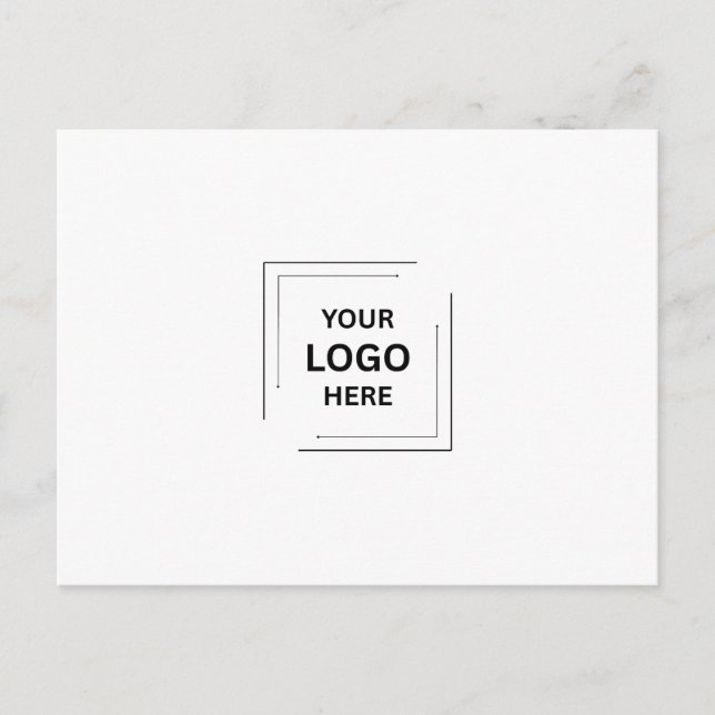 Carte postale de branding de logo d'entreprise mod (Devant)