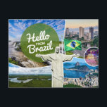 Carte postale de Brésil Bonjour<br><div class="desc">Bonjour du Brésil

N'hésitez pas à m'envoyer un message pour demander une carte postale que vous ne trouvez pas dans mon offre :)</div>