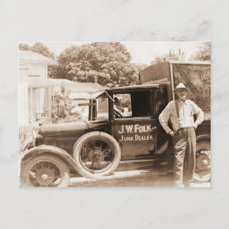 Carte postale de brocanteur