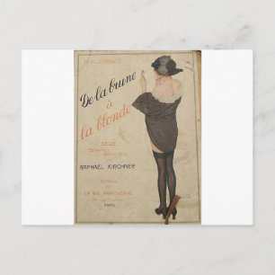 Carte Postale De Brown à Blonde par Raphael Kirchner