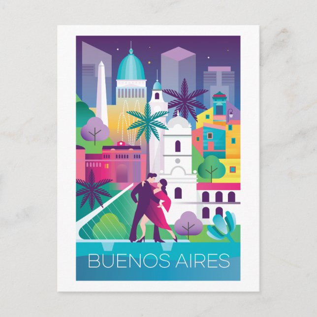 Carte postale de Buenos Aires (Devant)