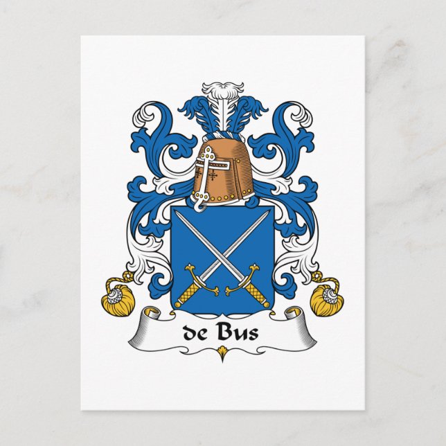 Carte Postale de Bus Family Crest (Devant)