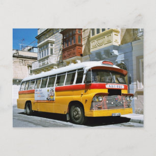 Carte postale de bus maltais