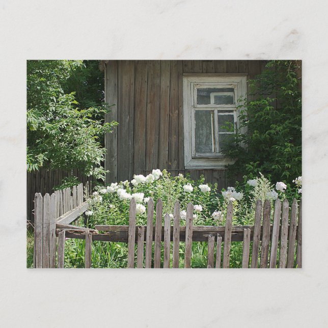 Carte postale de cabane en bois (Devant)