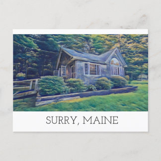 Carte postale de cabane sur le sentier Viking