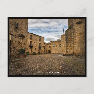 Carte postale de Caceres, belle ville espagnole