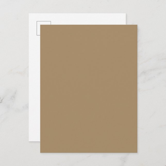 Carte postale de café minimaliste – Personnalisabl (Devant / Derrière)