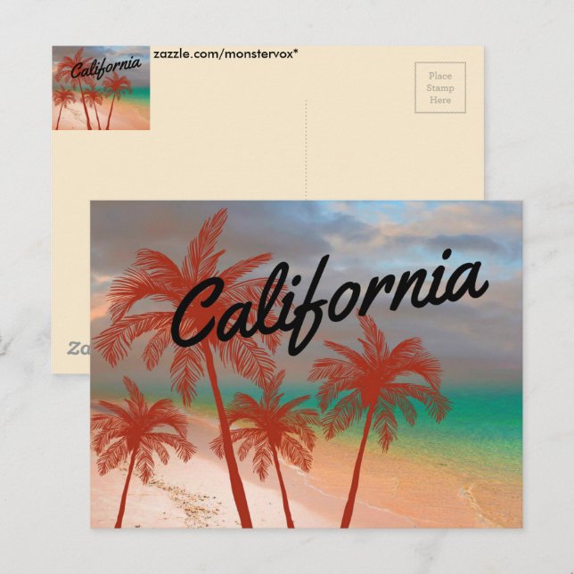 Carte postale de Californie (Devant / Derrière)