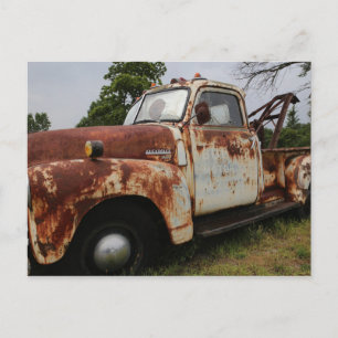 Carte postale de camion de remorque vintage Route 