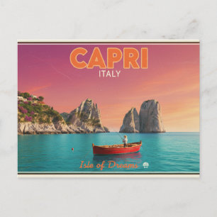 Carte postale de Capri, Italie