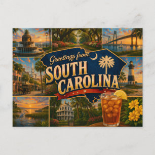 Carte postale de Caroline du Sud