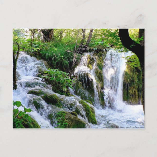 Carte postale de cascade croate (Devant)