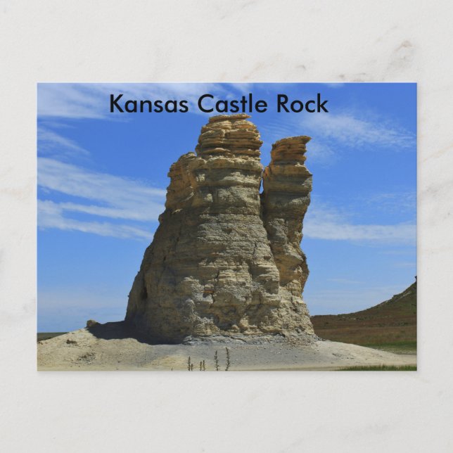 Carte postale de Castle Rock au Kansas (Devant)