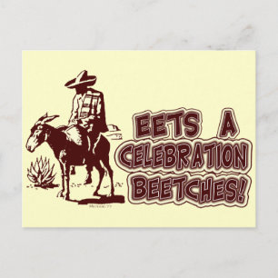 Carte postale de célébration de Cinco