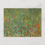 Carte postale de champ de pavot de Gustav Klimt<br><div class="desc">Carte postale de champ de pavot de Gustav Klimt. Peinture à l'huile sur la toile à partir de 1907. Un des paysages les plus enchanteurs de Gustav Klimt de l'artiste autrichien, champ de pavot comporte un beau champ des pavots rouges de floraison s'étendant dans la distance avec des arbres se...</div>