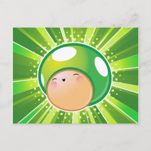 Carte postale de champignons Extra Life