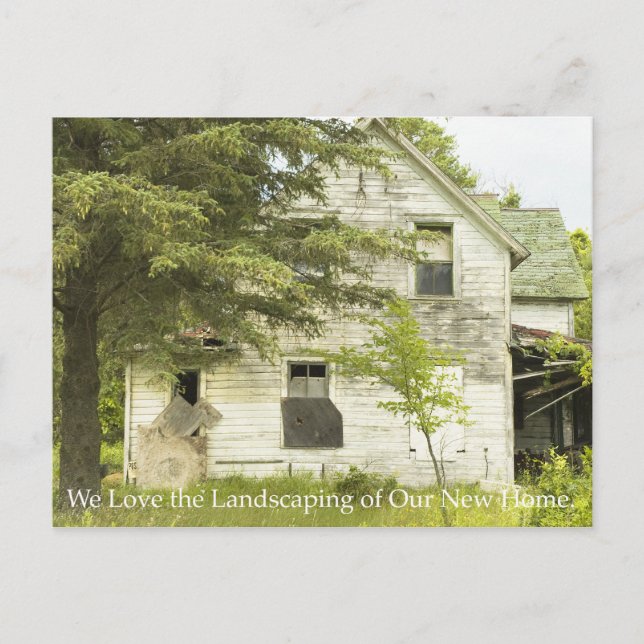 Carte postale de changement d'adresse : Paysagisme (Devant)