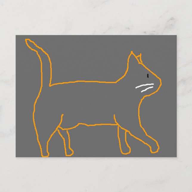 Carte postale de chat (Devant)