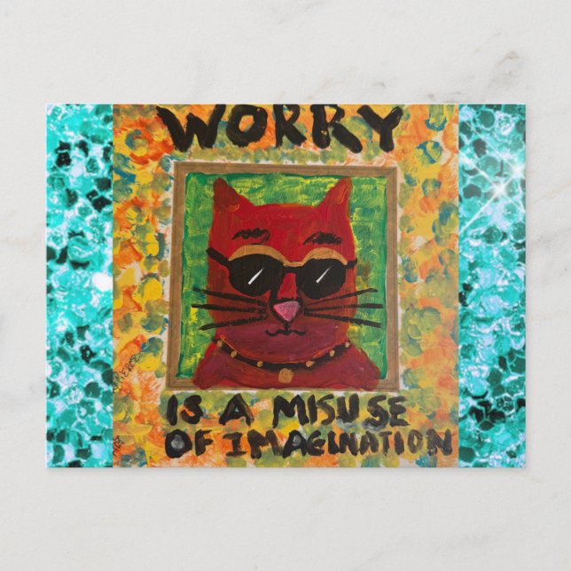 Carte postale de chat par bad girl art (Devant)