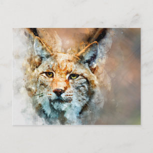 carte postale de chat sauvage